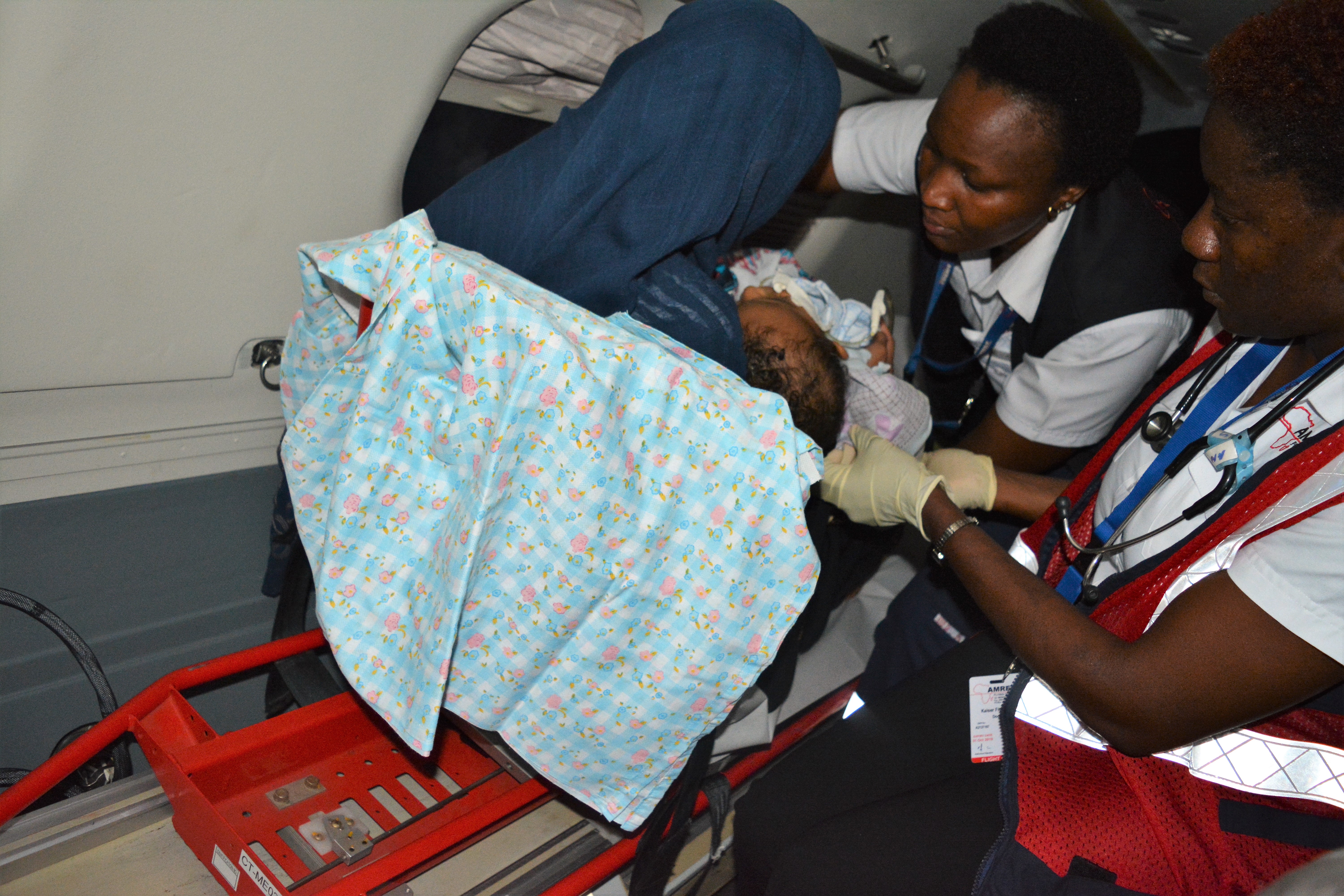 Baby with intestinal obstruction evacuated to Nairobi