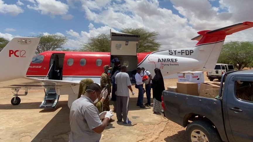 AMREF Flying Doctors Airlifts Medical Supplies to Mandera County for COVID-19 Fight
