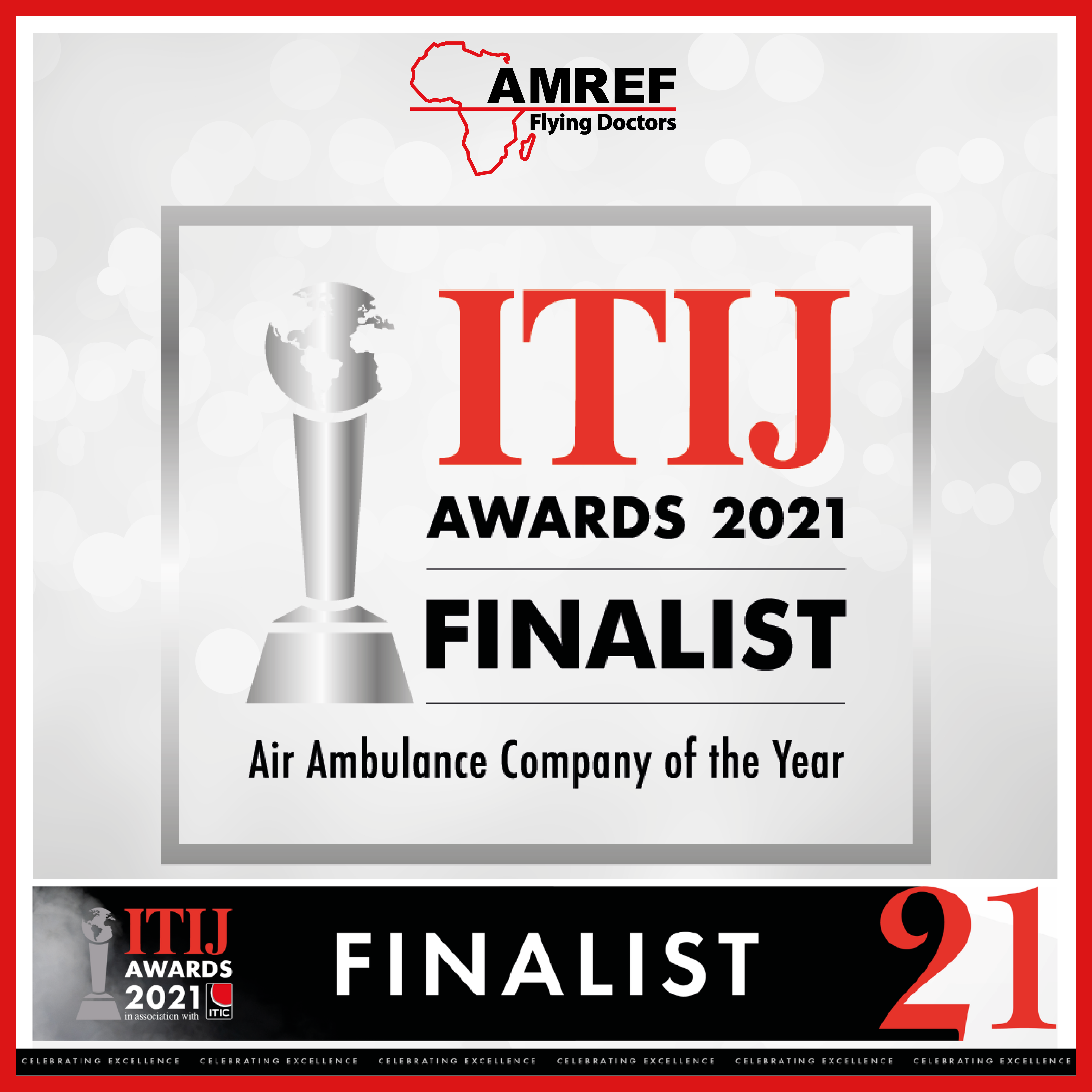 AMREF FLYING DOCTORS NAMED FINALIST IN AIR AMBULANCE COMPANY OF YEAR AWARDS